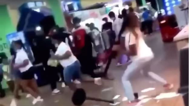 Mini-golf centre TRASHED by 400 teenagers in rampage